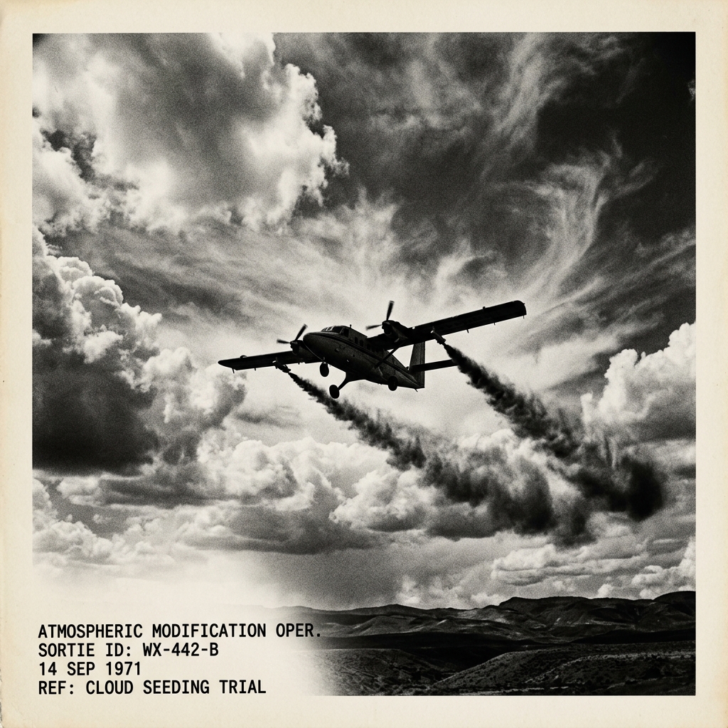 Cloud seeding aircraft