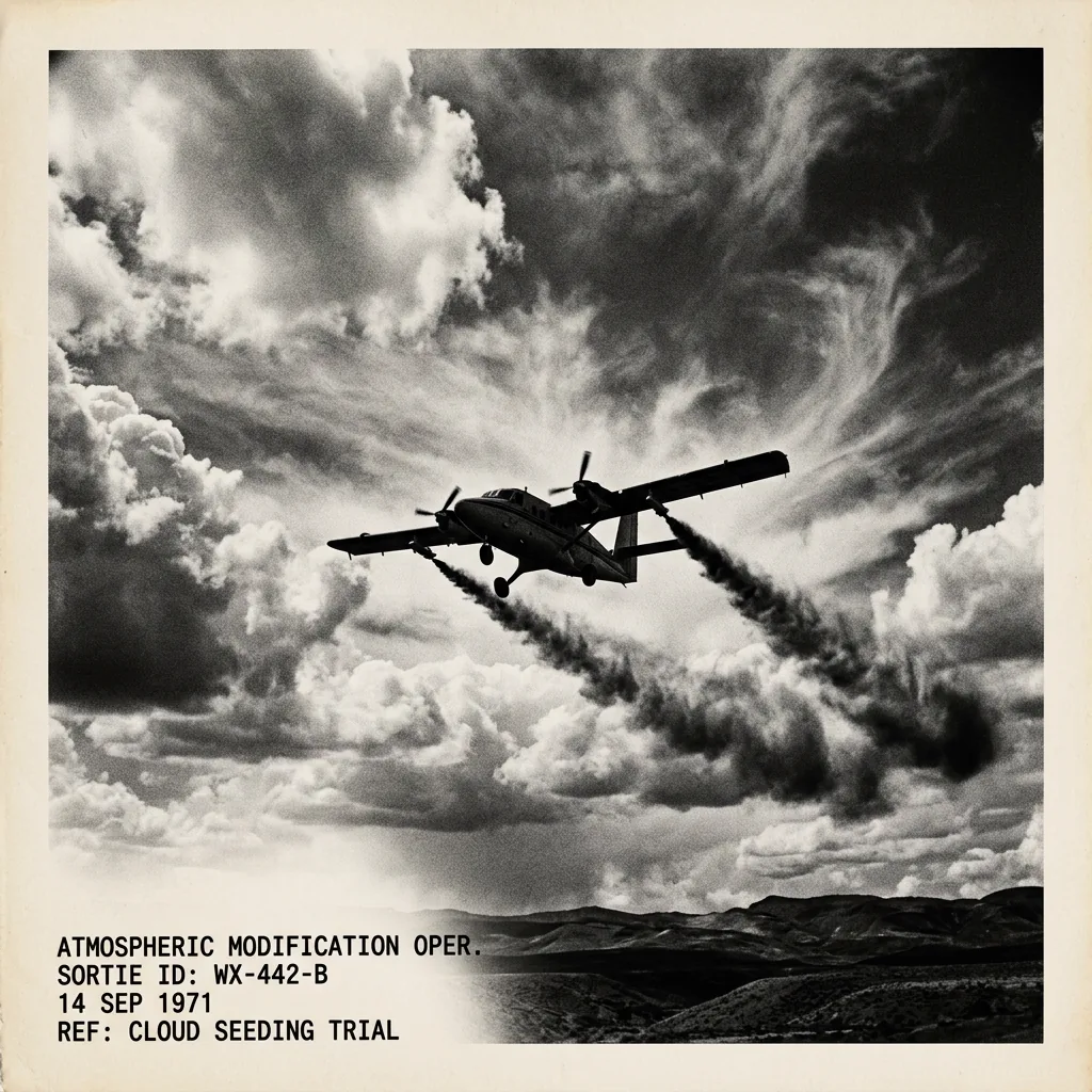 Cloud seeding aircraft