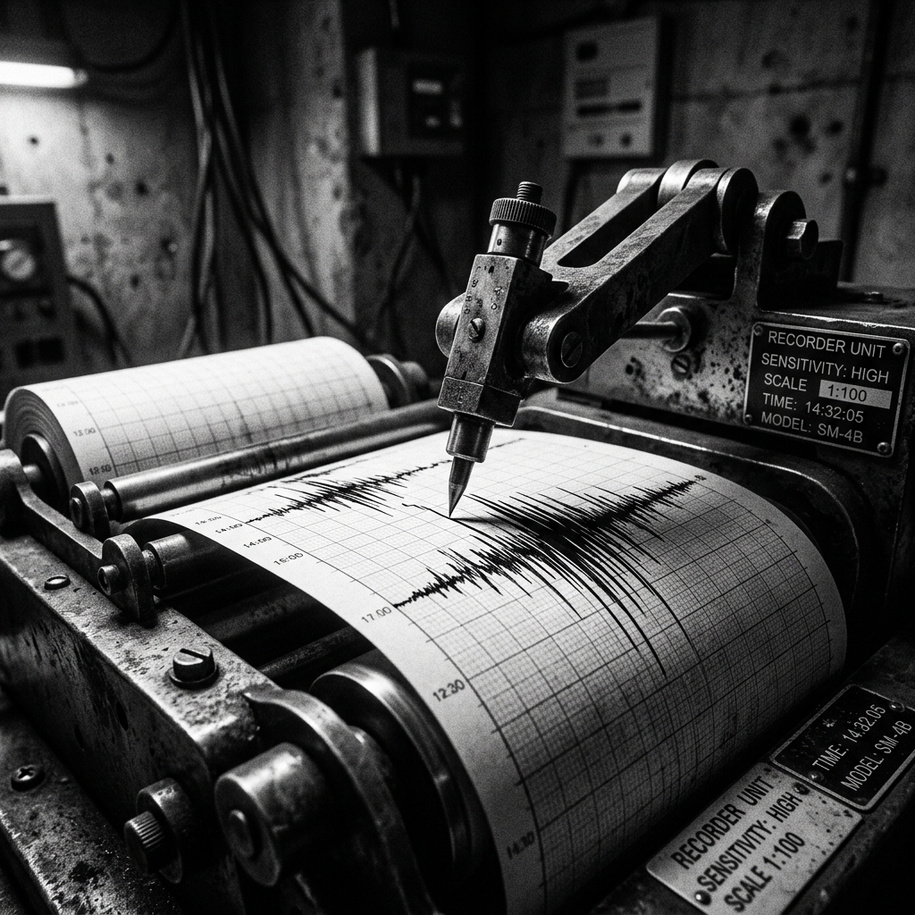 Seismograph waveform
